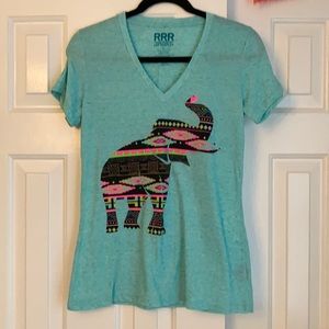 Blue elephant T-shirt